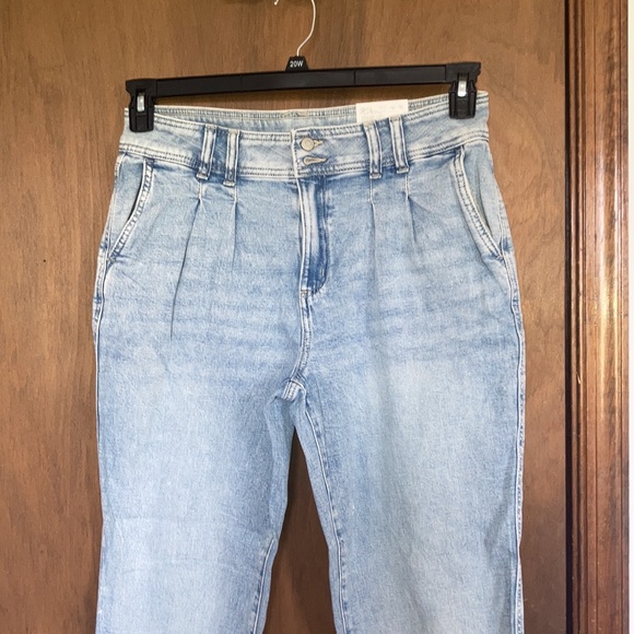 Sonoma jean pleated front relaxed high rise straight leg jean retro 12 16 18 - Picture 5 of 17